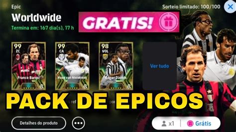 VÁRIOS ÉPICOS GRÁTIS PACK OPENING NOS ÉPICOS GRÁTIS NO EFOOTBALL