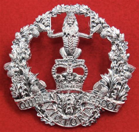 British Army Badges Anodised Qvs Glengarry Badge