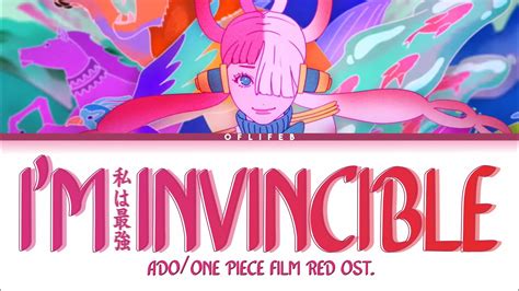 Ado I M Invincible One Piece Film Red Ost Lyrics Youtube