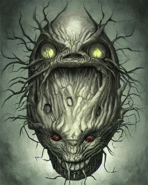 A Painting Of A Strange Creature By Anton Semenov And Stable