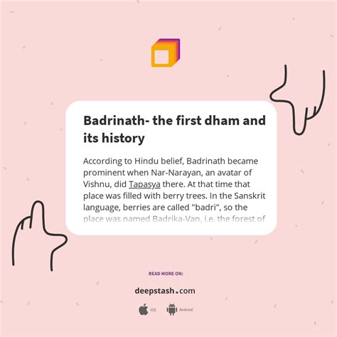 Badrinath- the first dham and its history - Deepstash