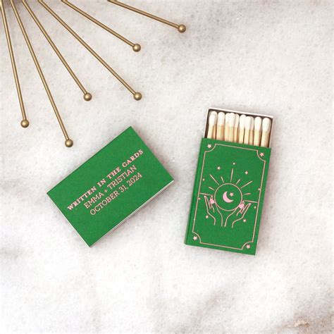 Personalized Matchboxes Written in the Cards Custom Celestial Wedding ...