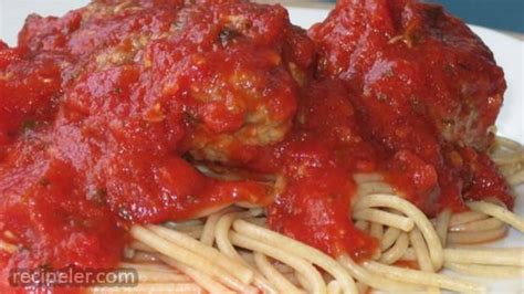 Meatball Spaghetti Sauce