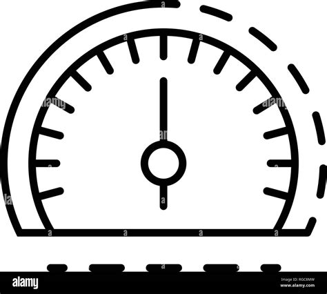 Dashboard Icon Outline Style Stock Vector Image And Art Alamy