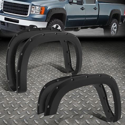 Factory Style Fender Flares For 2007 2013 Gmc Sierra 1500 07 14 Sierra 2500hd Ebay