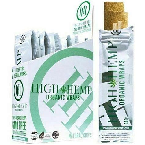 High Hemp Organic Wraps 2ct 25pk The Cloud Supply