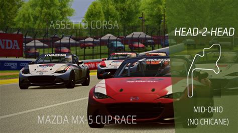 Assetto Corsa Spec Mx Cup Race At Mid Ohio Sports Car Course Youtube