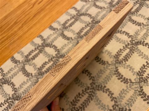 Heart Of Oak Trivet White Oak Wood Hot Plate Handmade Lattice Design Square Thick Pot