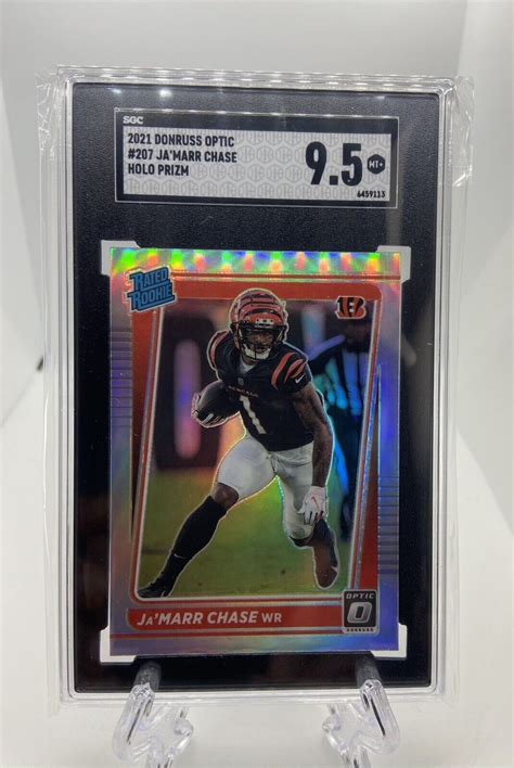 Jamarr Chase Panini Donruss Optic Rated Rookie Holo Prizm Rc Sgc