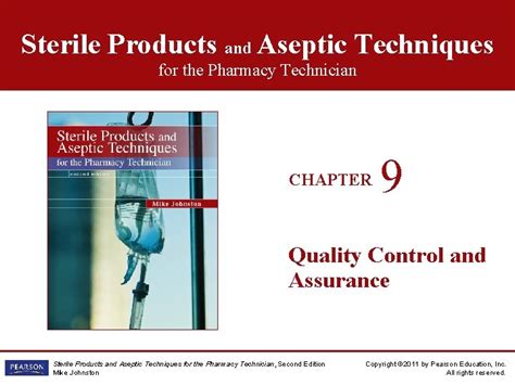 Sterile Products And Aseptic Techniques For The Pharmacy