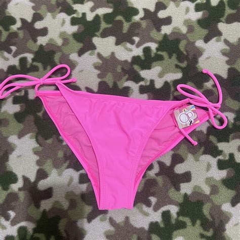 Y2k Ocean Specific Bikini Bottoms In Pink Size S CH Depop