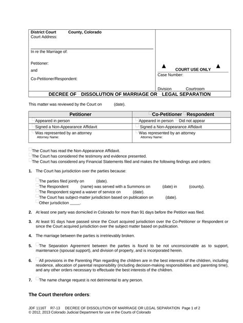 Decree Dissolution Legal Complete With Ease Airslate Signnow