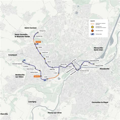 Caen la mer choisit le tracé B pour lextension de son réseau de