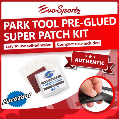 Park Tool Pre Glued Super Patch Kit GP 2C Tire Repair Patch Kit