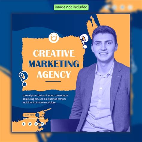 Premium Vector Creative Marketing Agency Social Media Post Banner