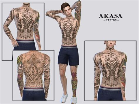 Mclaynesims Akasa Tattoo Sims 4 Tattoos Sims 4 Mods Clothes Sims 4