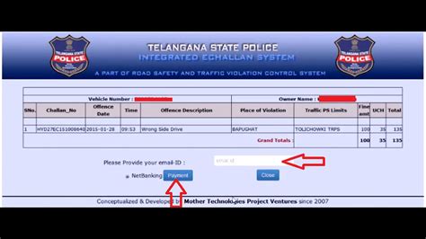 Traffic E Challan Check Up Hyderabad Telangana Pay Pending Dues