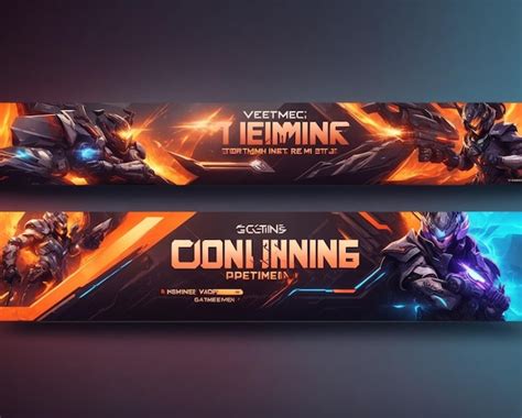 Vector offline gaming banner design template | Premium AI-generated image