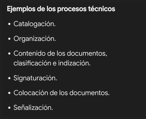 Wenas Necesito 5 Ejemplos De Procesos Técnicos Y 5 De Sistemas Técnicos Porfas Pa Ahorita