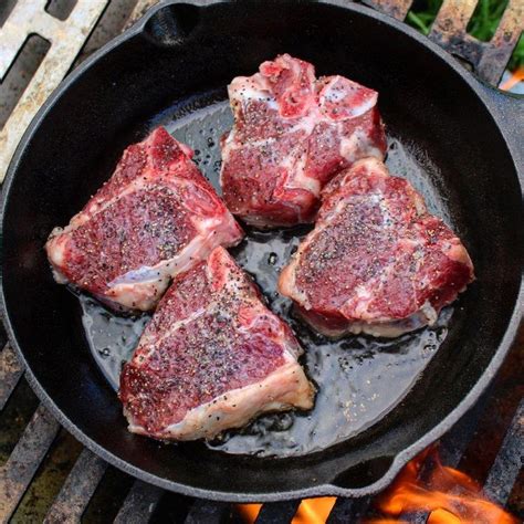 Delicious Cast Iron American Lamb Chops