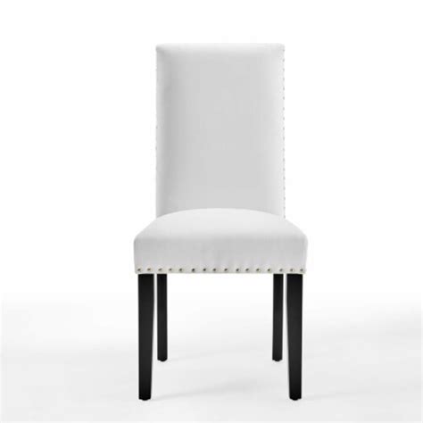 Parcel Performance Velvet Dining Side Chairs Set Of White X X