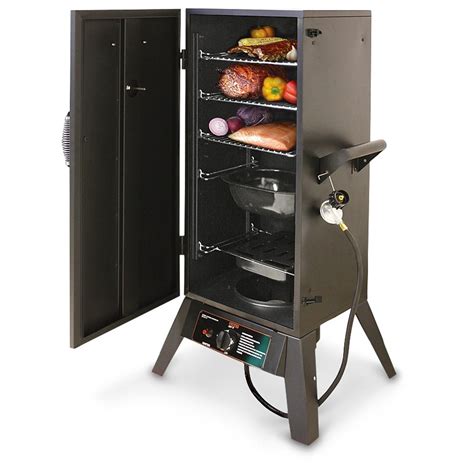 Smoke Hollow 34" Gas Smoker - 622712, Grills & Smokers at Sportsman's Guide