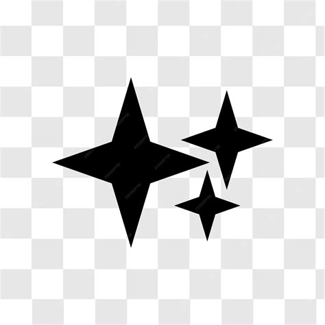 premium vector  black  white icon   stars