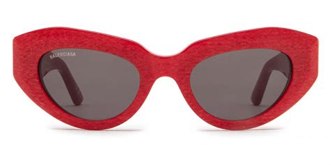 Balenciaga™ Bb0236s 003 52 Red Sunglasses