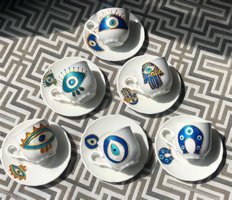 Turkish Coffee Cups Coffee Cup Set Pottery Painting Designs Pottery