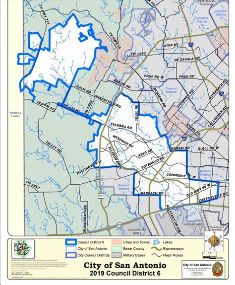 San Antonio District Map – Verjaardag Vrouw 2020