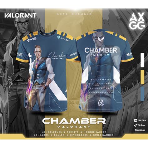 Axgg Valorant Chamber Gaming T Shirt Shopee Philippines