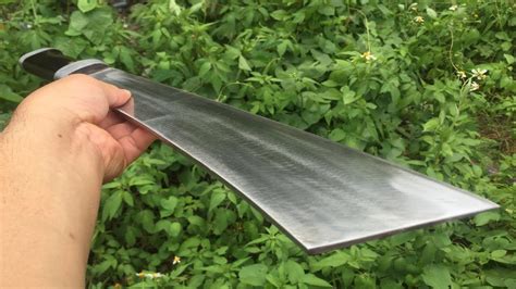 Knife Making Forged A Sharpest Machete Knife Out Of Car Leaf Spring