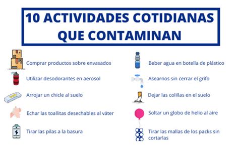 10 Actividades Cotidianas Que Contaminan El Medio Ambiente Blog Del