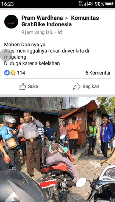 Driver Ojol Ini Meninggal Dunia Di Atas Honda Varia Saat Sedang Bekerja