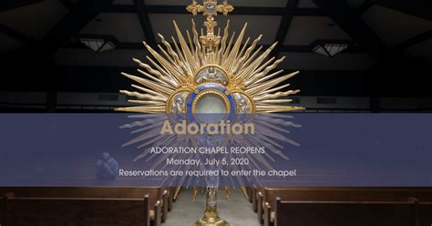 Eucharistic Adoration Chapel Reopening | St. Michael Catholic Church