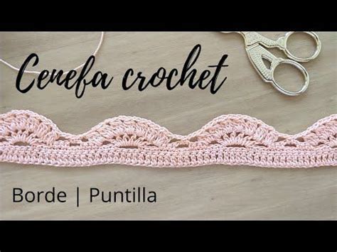 Crochet Borde Cenefa Puntilla Para Aplicar En Varios Proyectos De