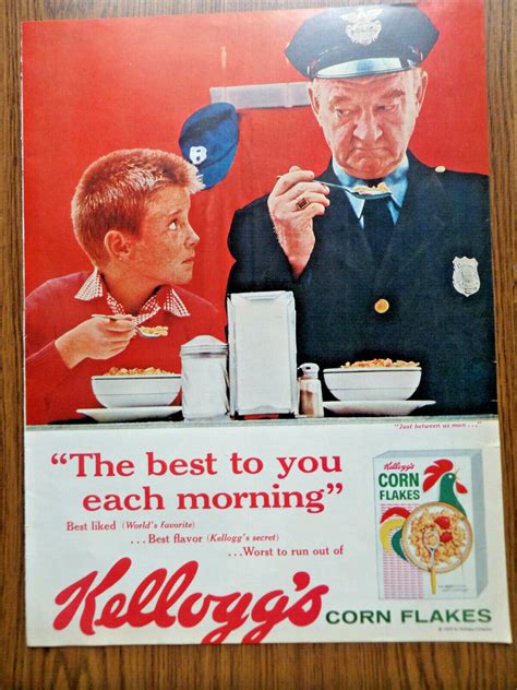 Kellogg S Corn Flakes Ad Just Between Us Men Ebay