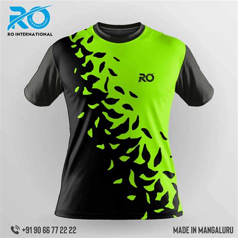 Ro Fs Sublimation Jersey Green Black Ro International Green And Black