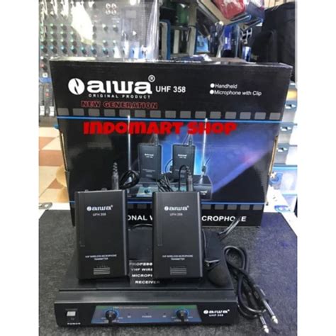 Jual Mic Wireless Aiwa Uhf Clip On Original Shopee Indonesia