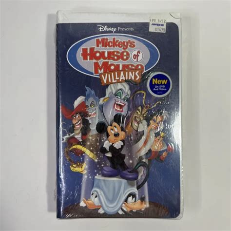 DISNEY PRESENTS MICKEYS House Of Mouse Villains VHS Brand New