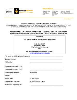 Fillable Online SUPPLIER REGISTRATION APPLICATION FORM Joburg Fax