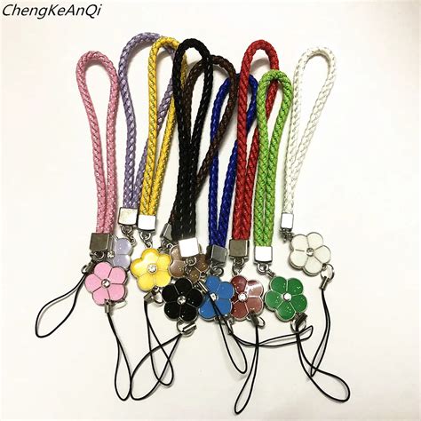 Short Hand Wrist Strap PU Anti Slip Mobile Phone Straps For Iphone