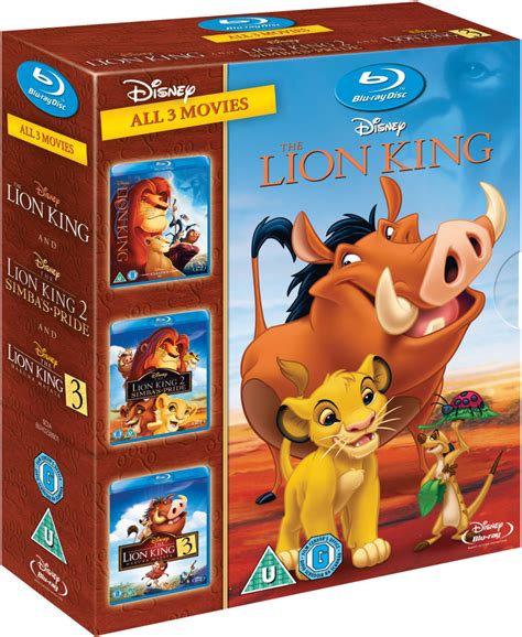 The Lion King 1 3 Blu Ray Zavvi