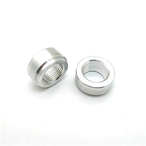 Aluminum 3 8 NPT Female Thread Welded On Bung Welding Nut CNC