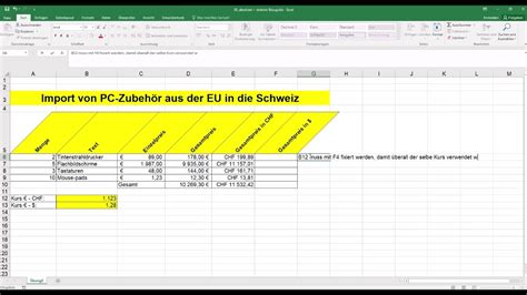 Absoluter Und Relativer Bezug Excel 2016 YouTube