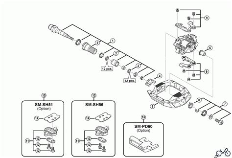 Shimano Pd Mt Shimano Click R Pedals Ersatzteile Y Z Sm Pd