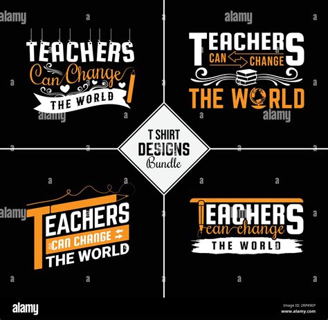 Vintage Teacher T Shirt Design Bundle With Creative Teacher Day