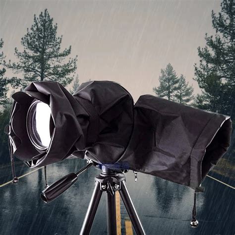 Tripod Type Elastic Tie Hand Held Raincoat Lens Protective Camera Rain Cover Dustproof Desert