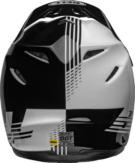 Bell Helmet Moto Mips Louver Black White