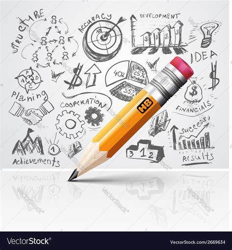 Creative pencil idea Royalty Free Vector Image